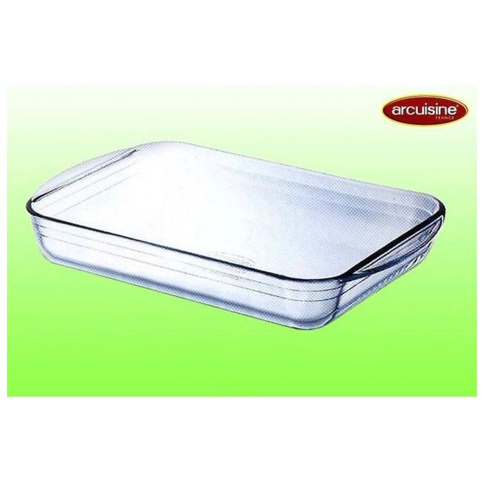 Arcuisine 247BA00-5047 Tegame Rettangolare Vetro Borosilicato 33x20 cm 2 L Forno Freezer Microonde Lavastoviglie