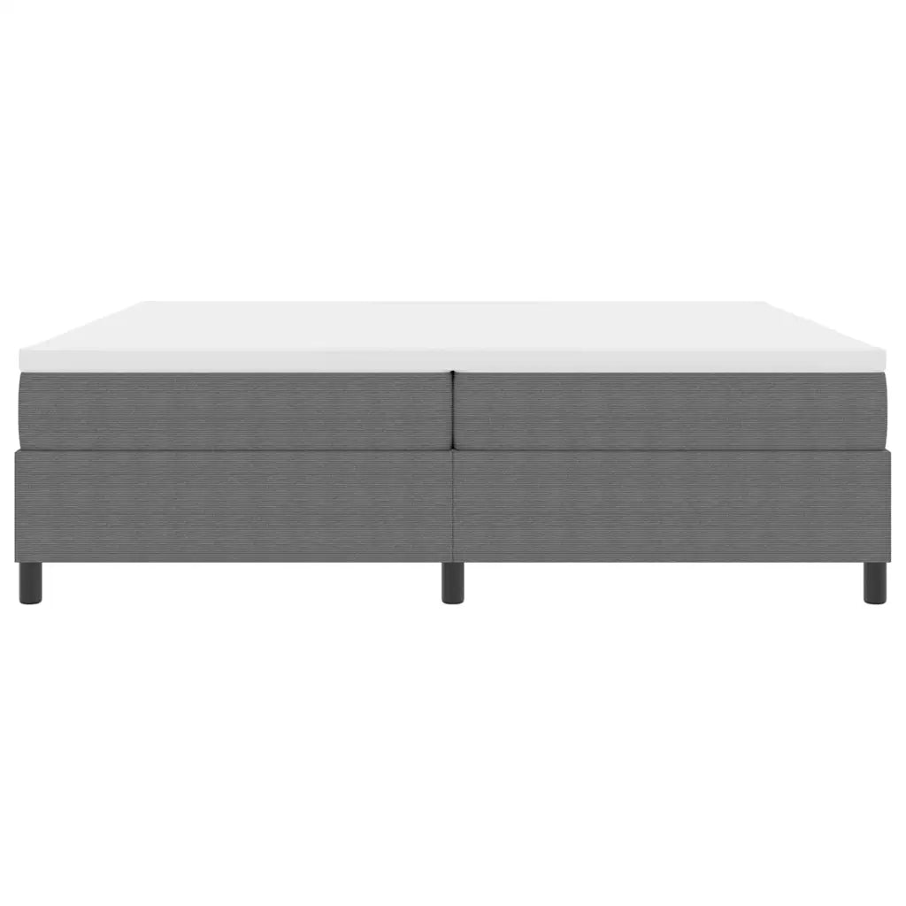 Letto a molle Grigio chiaro e bianco 200 x 200 cm 3337482