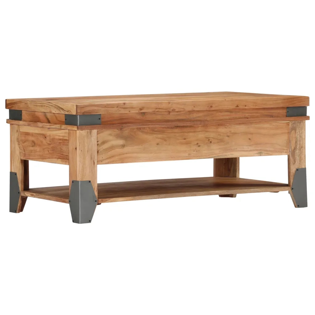 Tavolino da Caffè 110x52x45 cm in Legno Massello di Acacia 282751