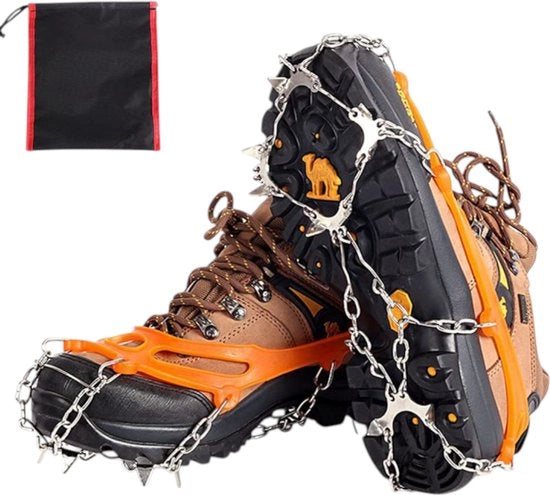 Stivali da trekking con stivali da neve con 10 punte di appoggio - Adatti per misure 36-45 - per trekking, arrampicata su roccia, scalata