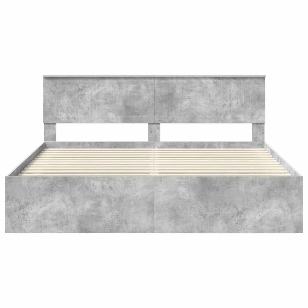 Struttura del letto Calcestruzzo 180 x 200 cm Pino massello 3410567