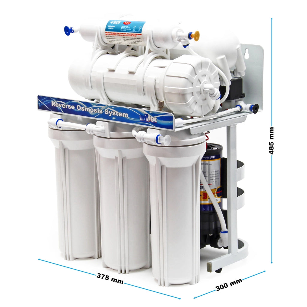 Naturewater NW-RO400-E2 Impianto osmosi inversa, filtrazione 5 stadi con pompa, membrana RO 1500l/giorno