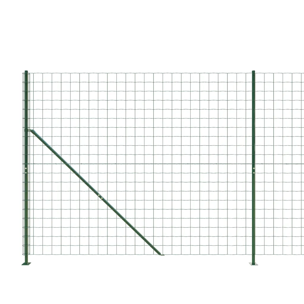 Recinzione Metallica con Flangia Verde 2x25 m 154190
