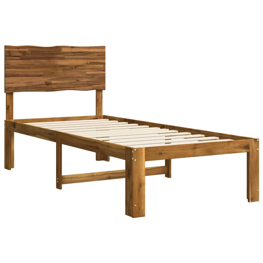 Letto Singolo con Testiera ROSTOCK Naturale 90 x 200 cm 903330