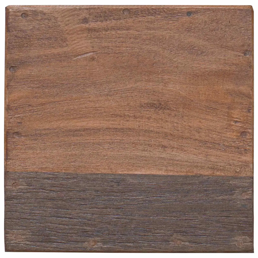 Pouf Naturale 29 x 29 x 48 cm Legno massello di recupero