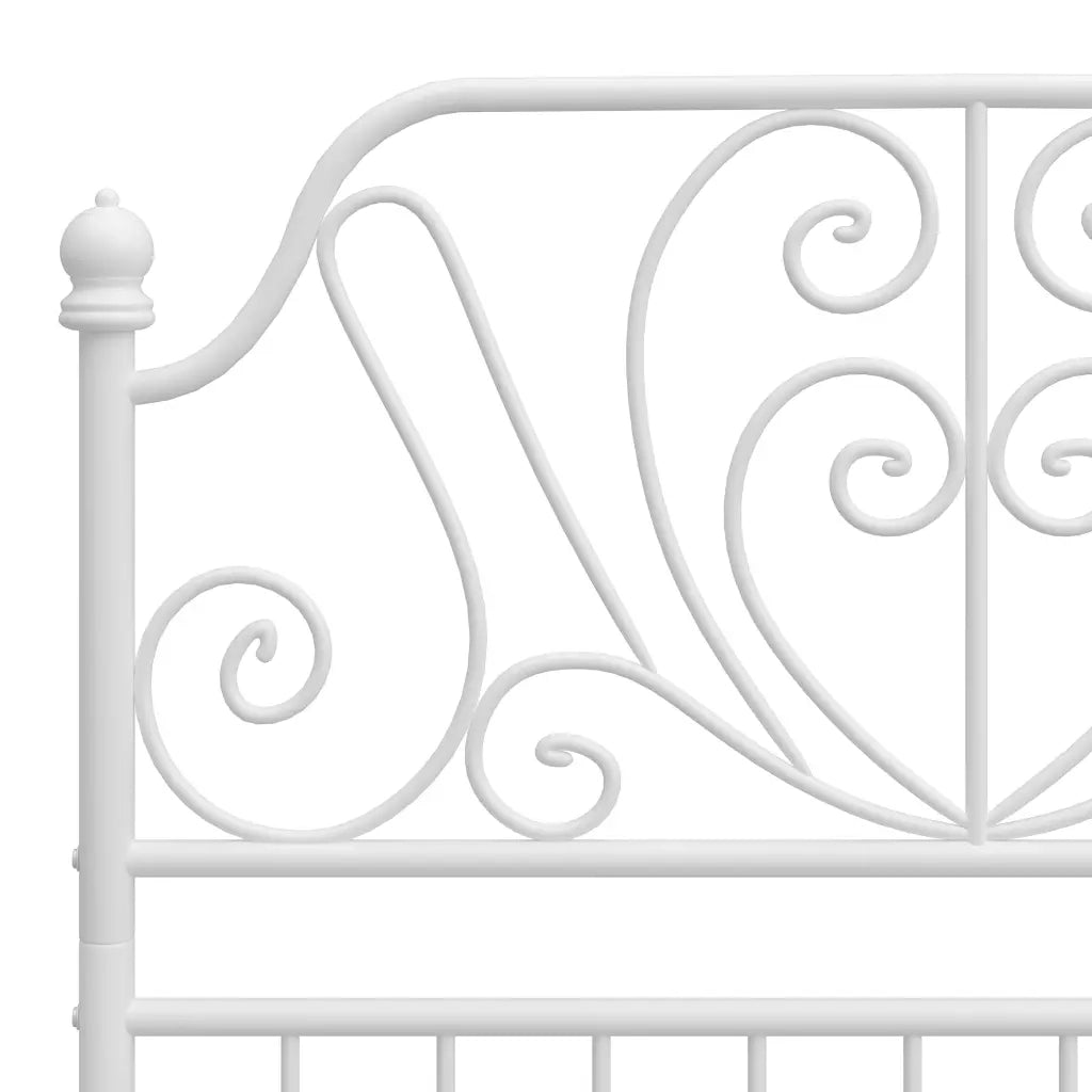 Giroletto Bianco in Metallo 90x200 cm 324842