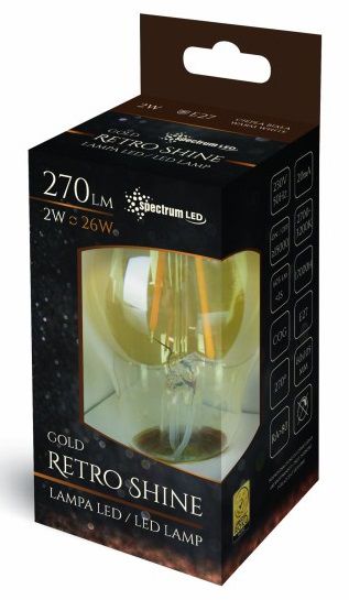 Bulbo Led Caldo E-27 230v 2w Edison 14077