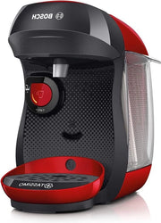 Macchina per capsule Tassimo - oltre 70 bevande - automatica - adatta a tutti i bicchieri - preparazione semplice - 1.400 watt - Rosso
