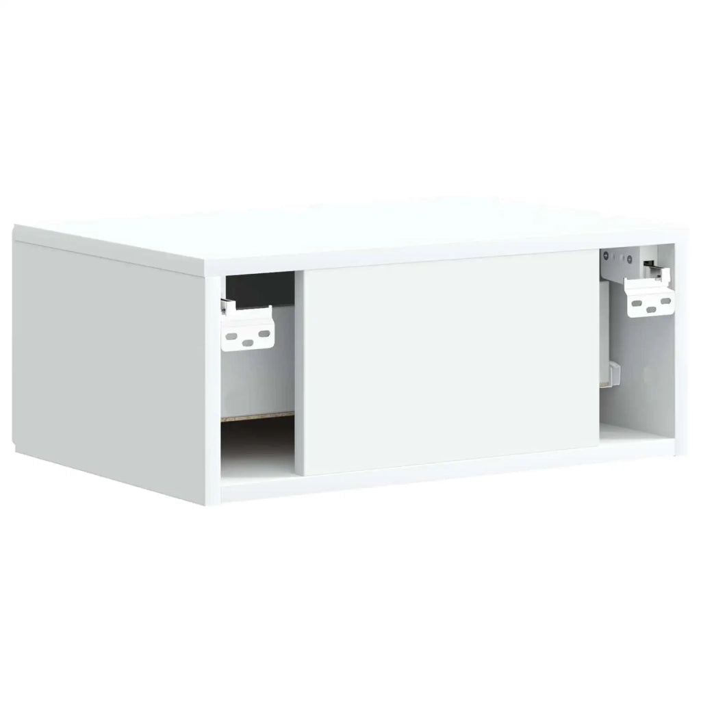 Mobiletto da notte a muro 2 pcs Bianco 49 x 34,5 x 20 cm 899126
