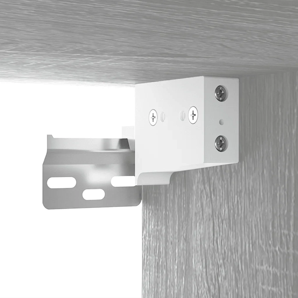 Mobiletto da bagno pratico con specchio e vano contenitore 60 x 38,5 x 45 cm legno composito grigio 02_0055335