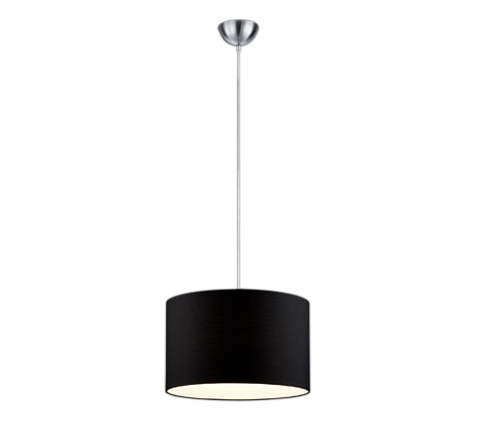 Lampada Sospensione Interno 5W Moderna Paralume Nero Hotel GD Trio