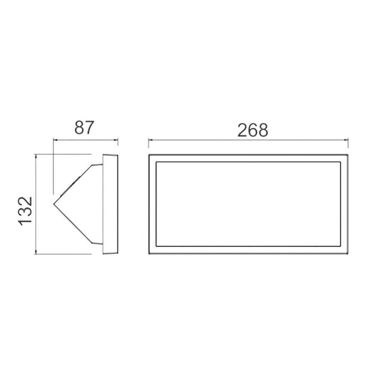 APPLIQUE CREEK NERO 20 W 2700-3300-4000K LED