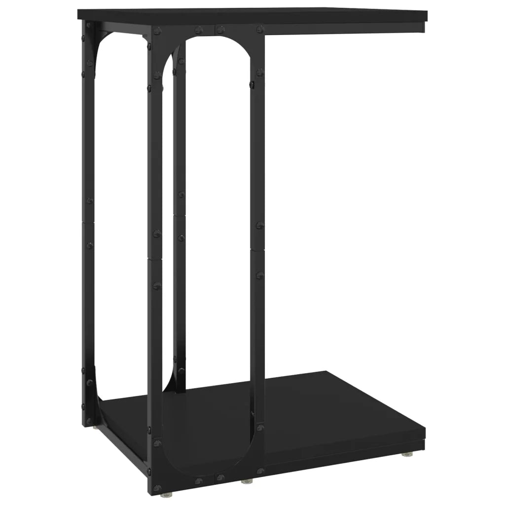 Tavolino Nero 40x30x60 cm in Legno Multistrato 825817