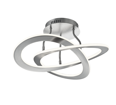 Lampada Piantana Led Dimmer 25W Acciaio Satinato 53 cm Oakland GD Trio