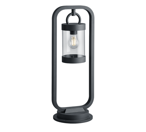 Lampione Esterno Led Giardino Sensore Lanterna Antracite 60cm Sambesi GD Trio