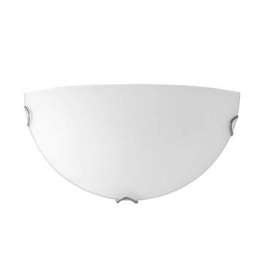 APPLIQUE DA PARETE IN VETRO SATINATO BIANCO 1XE27 OBLO' FAN EUROPE