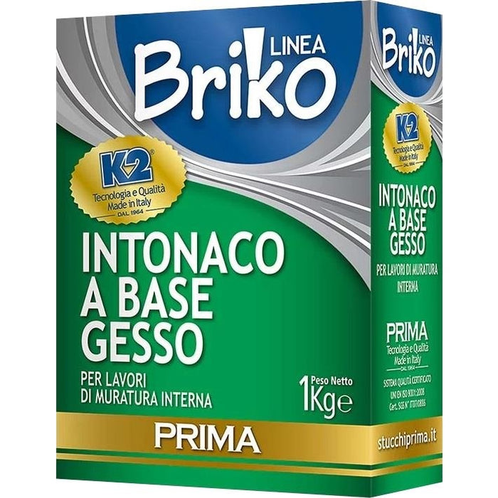 INTONACO BIANCO 1KG A BASE GESSO BRIKO K2