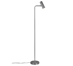 Lampada Piantana Spot GU10 5W Cilindro Acciaio H 152 cm Marley GD Trio