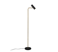 Lampada Piantana Spot GU10 5W Cilindro Ottone H 152 cm Marley GD Trio