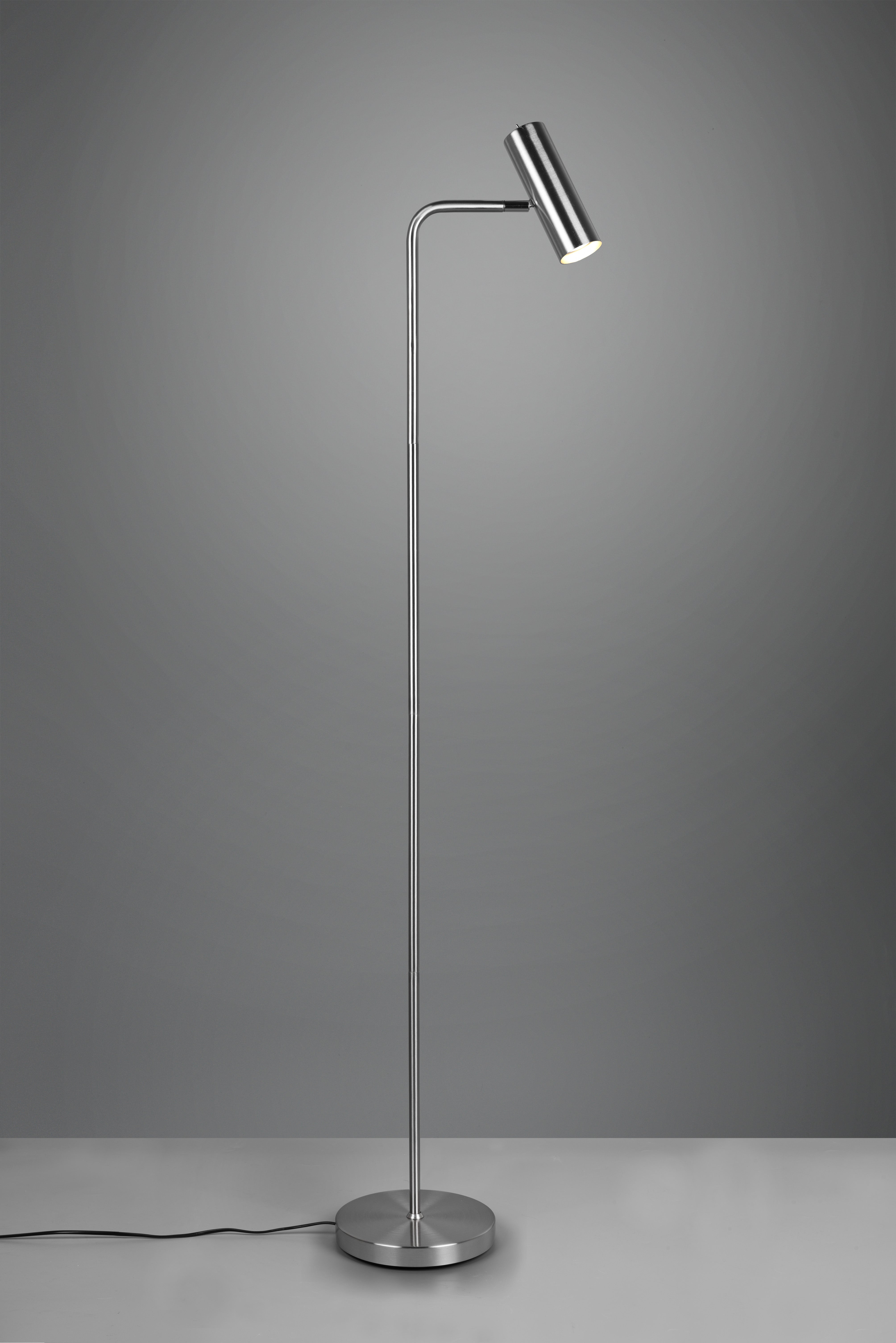 Lampada Piantana Spot GU10 5W Cilindro Acciaio H 152 cm Marley GD Trio