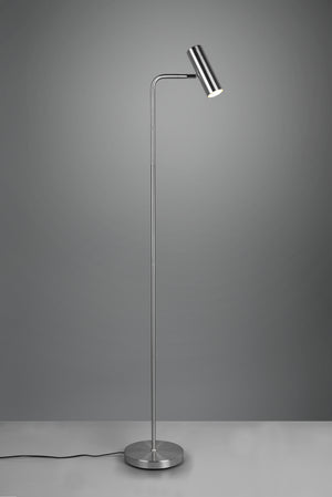 Lampada Piantana Spot GU10 5W Cilindro Acciaio H 152 cm Marley GD Trio