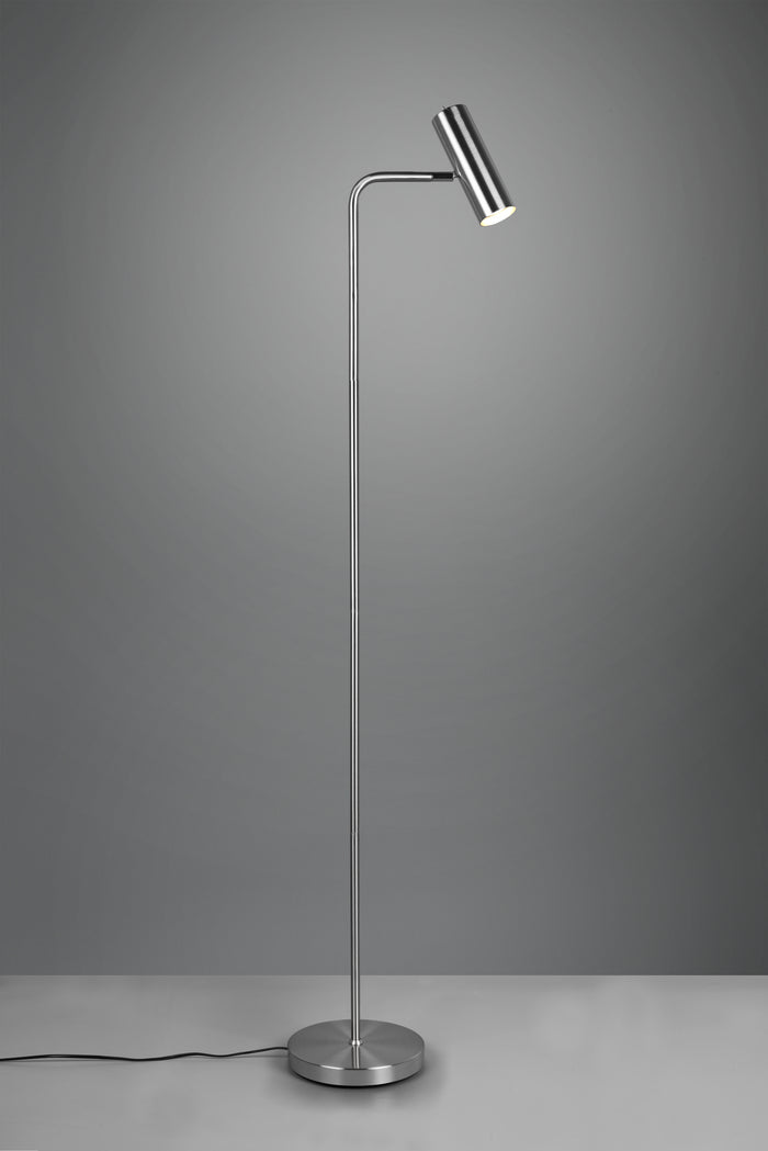 Lampada Piantana Spot GU10 5W Cilindro Acciaio H 152 cm Marley GD Trio