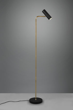 Lampada Piantana Spot GU10 5W Cilindro Ottone H 152 cm Marley GD Trio