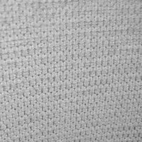 Sedia da sala pranzo Kety in microfibra grigio chiaro con gambe in metallo nero