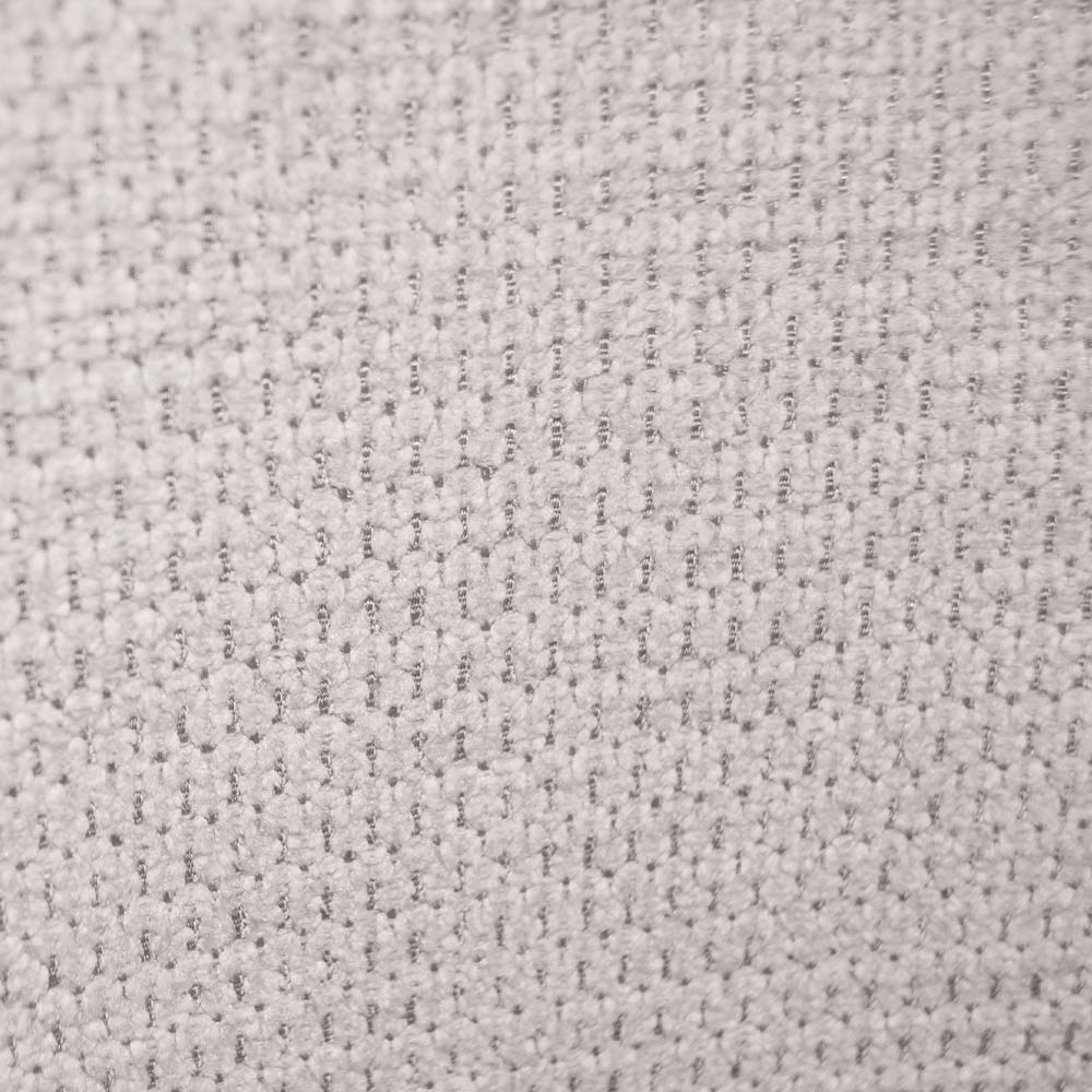 Sedia da sala pranzo Kety in microfibra colore beige con gambe in metallo nero