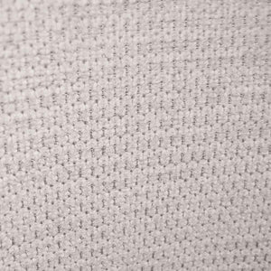 Sedia da sala pranzo Kety in microfibra colore beige con gambe in metallo nero