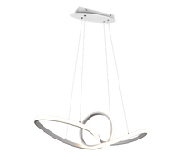 Lampada Sospensione Led Interno Lampadario a Soffitto Moderno Nero Sansa GD Trio