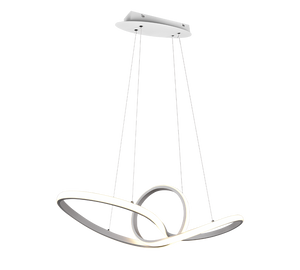 Lampada Sospensione Led Interno Lampadario a Soffitto Moderno Nero Sansa GD Trio