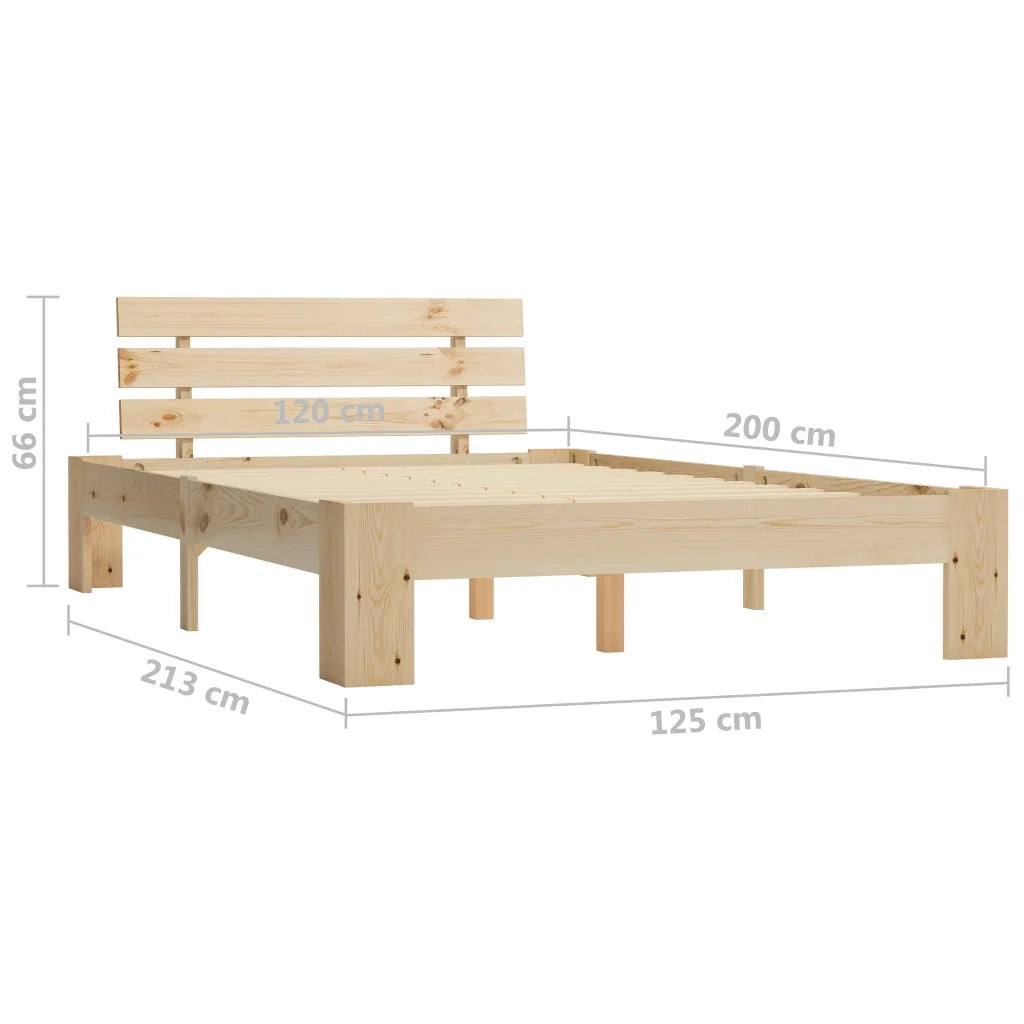 Giroletto senza Materasso-Struttura Letto 120x200 cm in Legno Massello di Pino 508362