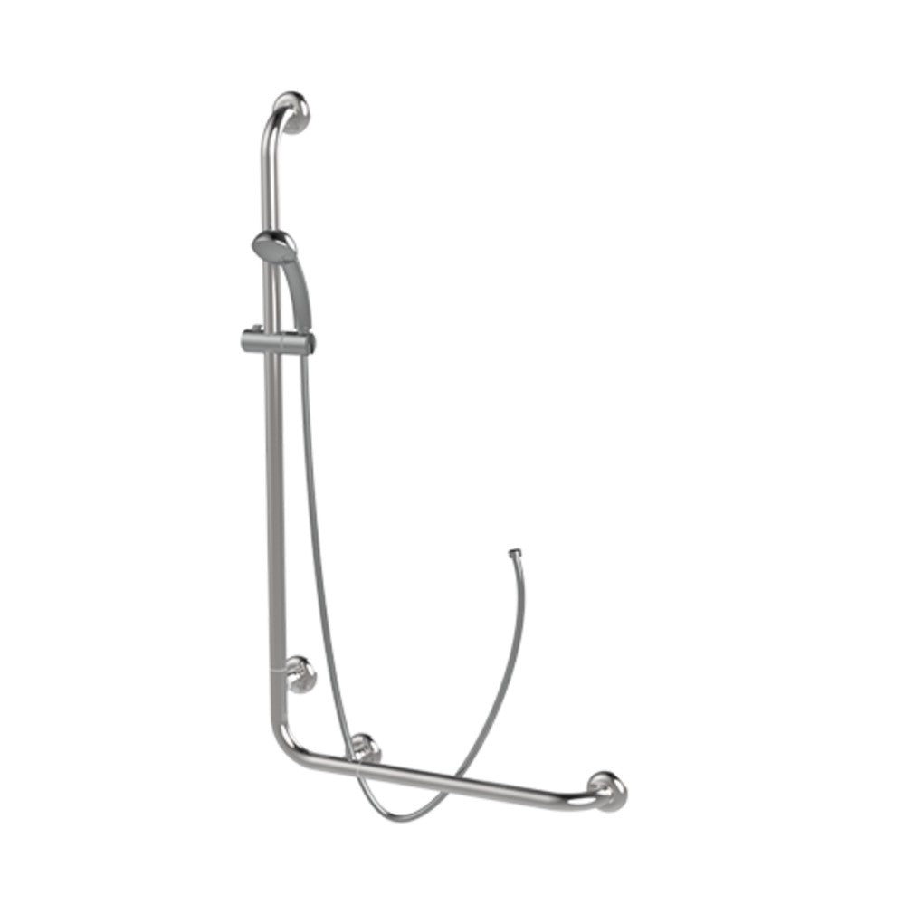 Goman maniglia angolare e laterale inox lucido