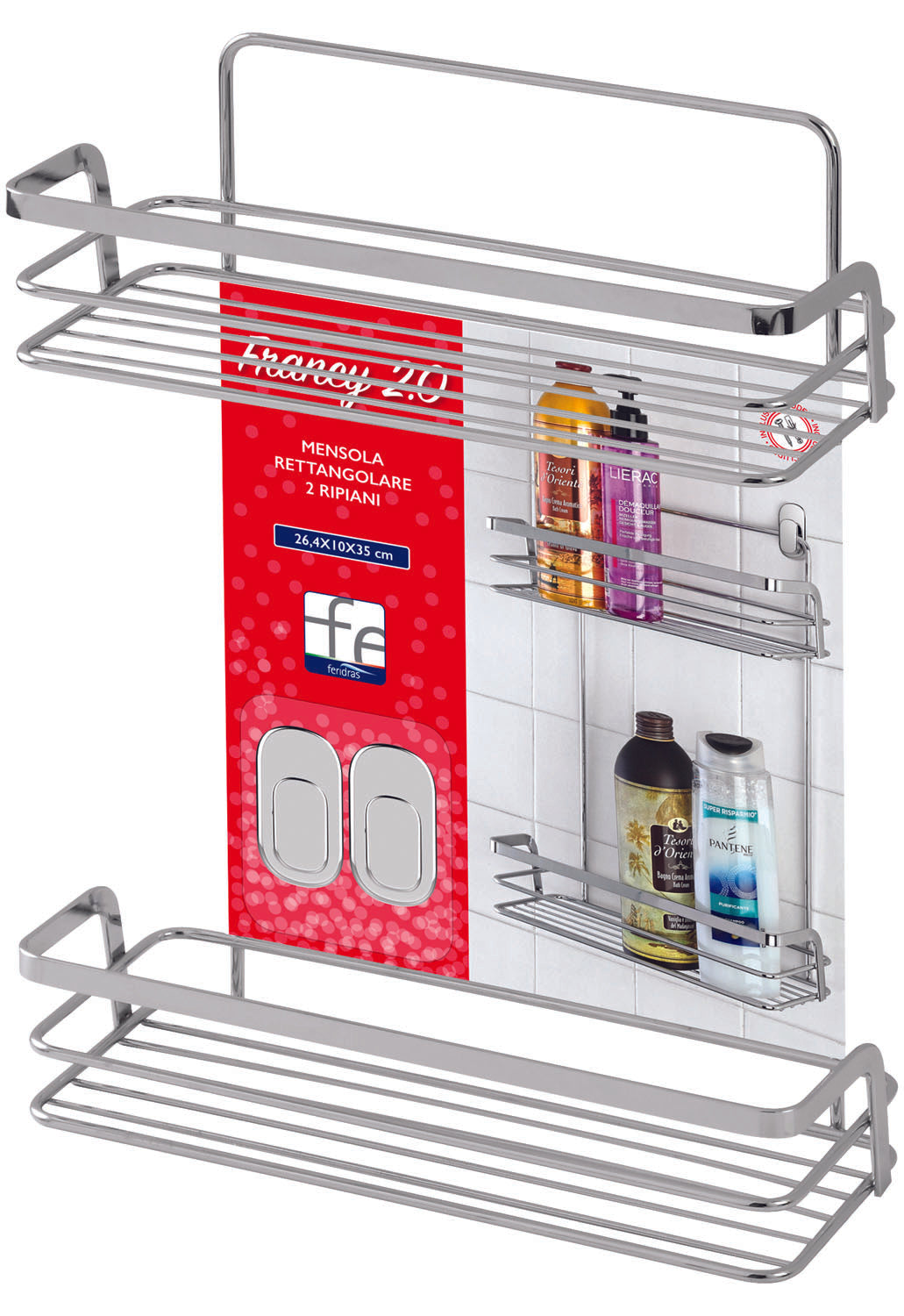 MENSOLA FRANCY 2 RIPIANO PER DOCCIA-160019B