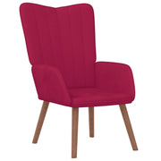 Poltrona Relax | Sedia Relax Rosso Vino in Velluto