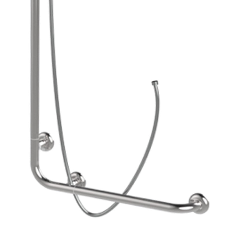 Goman maniglia angolare e laterale inox lucido