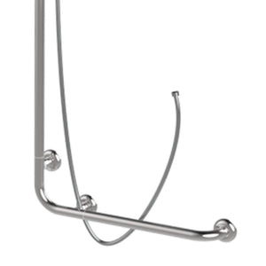 Goman maniglia angolare e laterale inox lucido