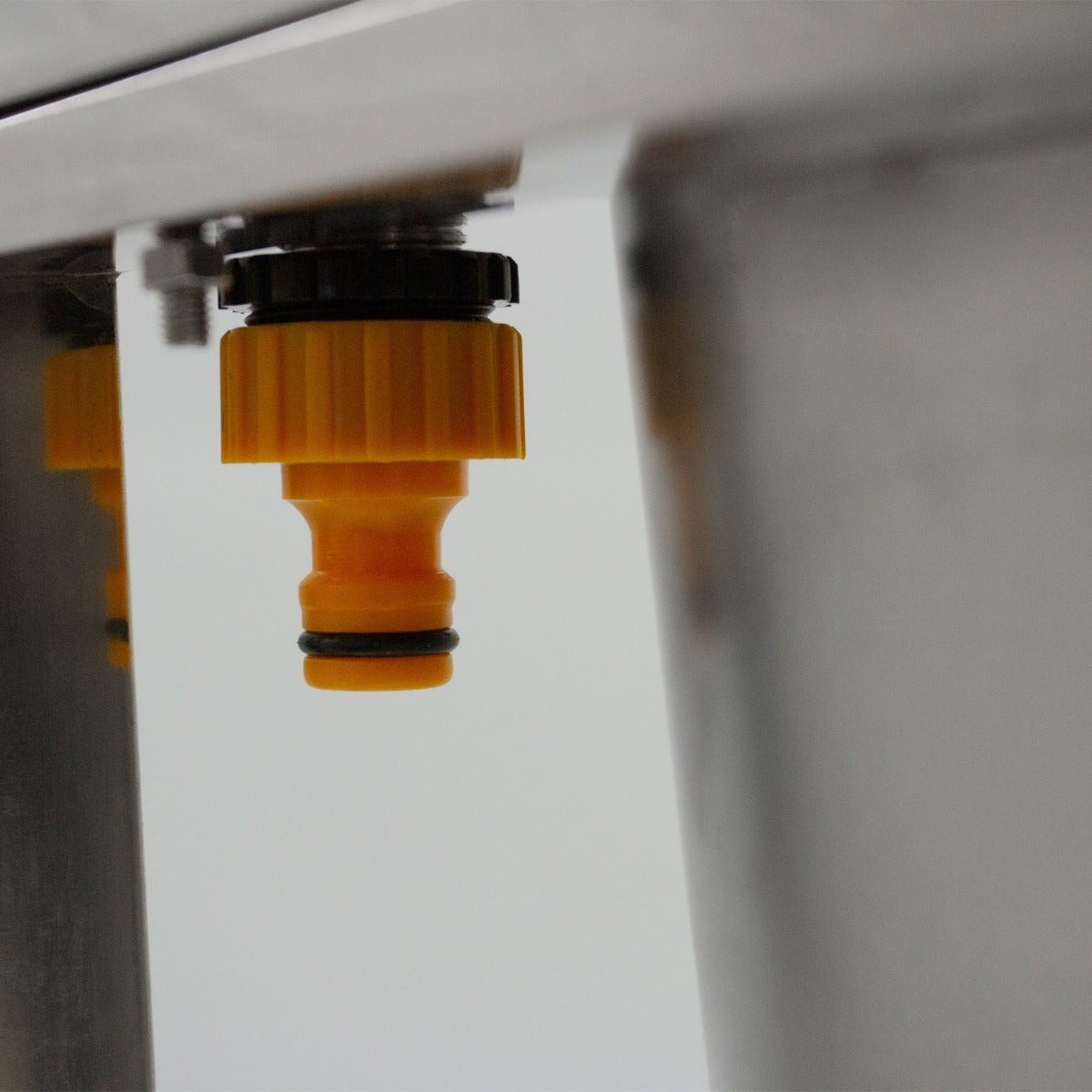 Lavello da Campeggio con Rubinetto per L'Acqua Portatile Lavabo in Acciaio Inox Lavandino per Glamping con Attacco per L'Acqua e Scarico