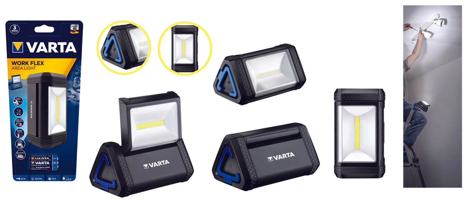 TORCIA VARTA LED WORK FLEX AREA LIGHT