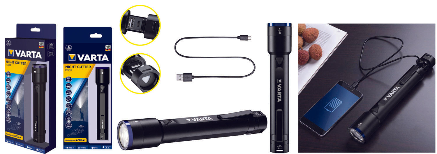 TORCIA VARTA LED NIGHT CUTTER F30R