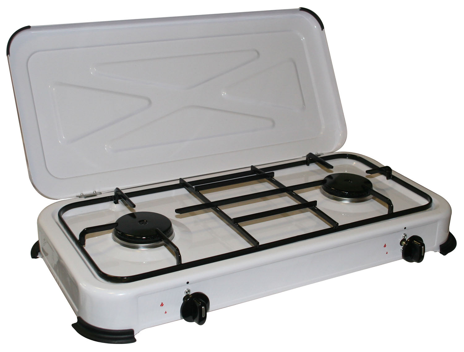 FORNELLO A GAS 2 FUOCHI 58X28X7 -  BG-02C