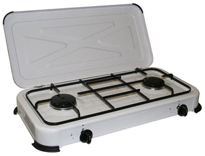 FORNELLO A GAS 2 FUOCHI 58X28X7 -  BG-02C