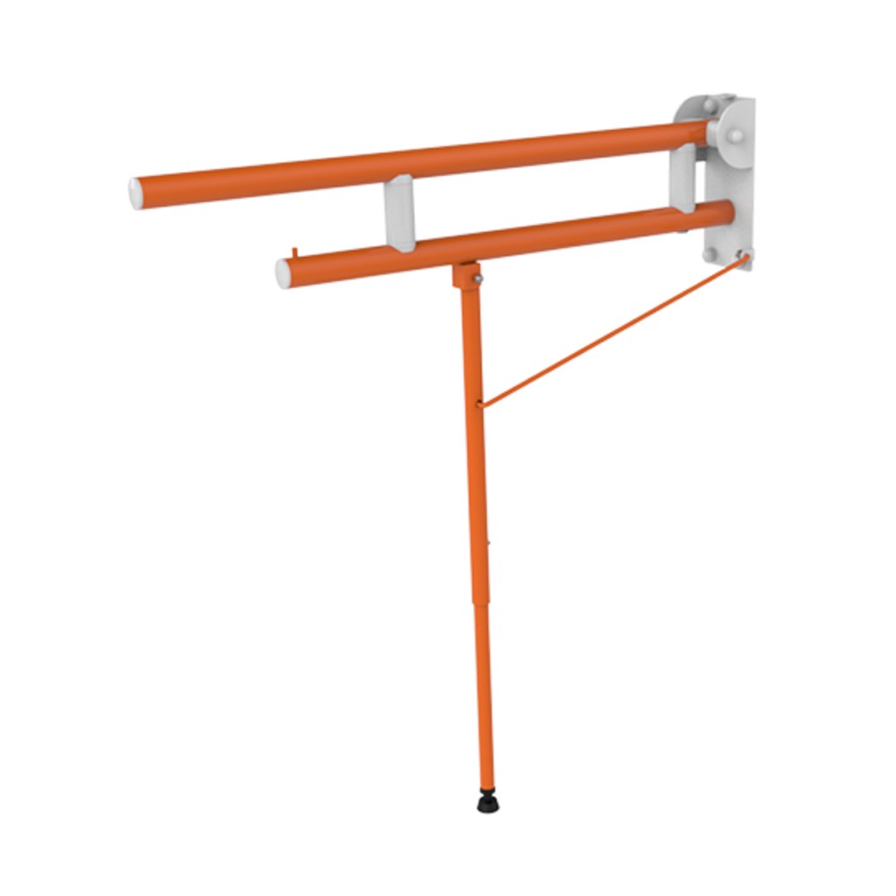 Barra maniglione ribaltabile cm 75 con rinforzo a terra