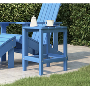 Tavolo da Giardino Adirondack Blu Acqua 38x38x46 cm HDPE