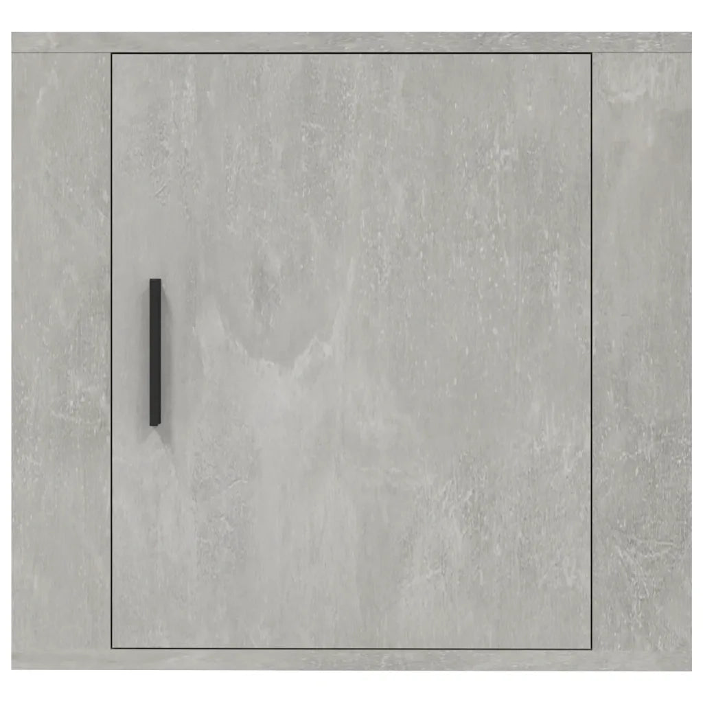 Comodino a Muro-Tavolino da notte sospeso Grigio Cemento 50x30x47 cm