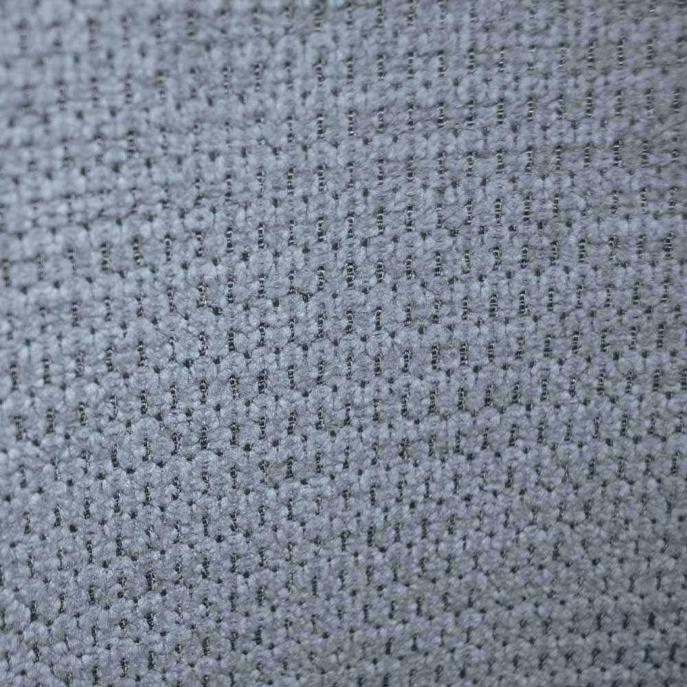 Sedia da sala pranzo Kety in microfibra colore celeste con gambe in metallo nero