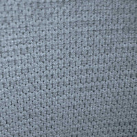 Sedia da sala pranzo Kety in microfibra colore celeste con gambe in metallo nero