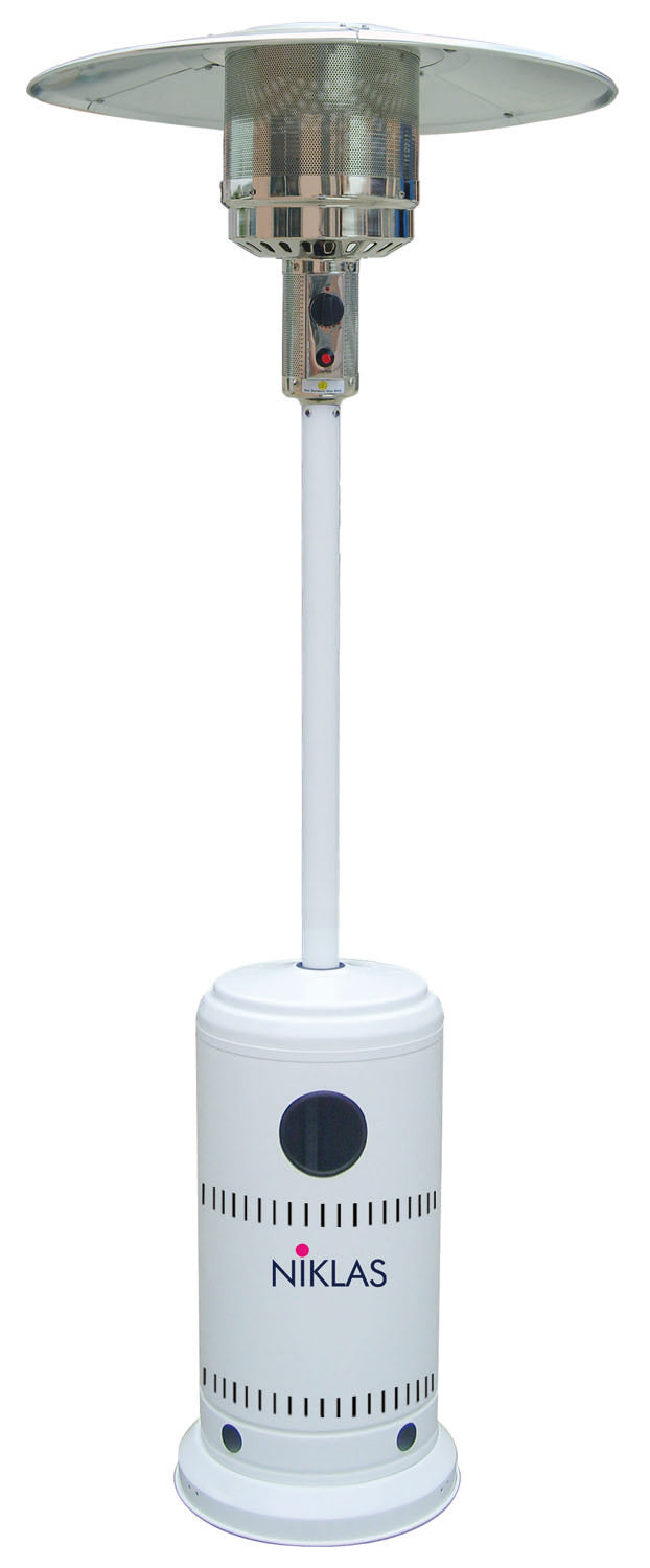 STUFA A GAS PER ESTERNI TERMOPATIO GAS NIKLAS BIANCO - 81xH221 CM