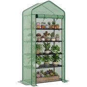 Serra da giardino a 5 livelli ¨C zephmum ¨C 90x49x193 cm verde